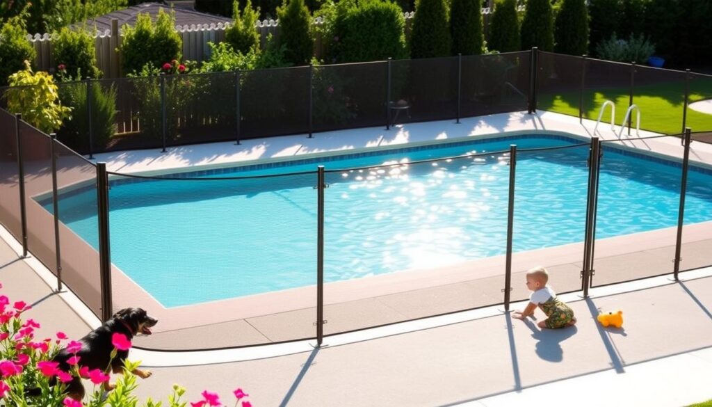 pool safety fence